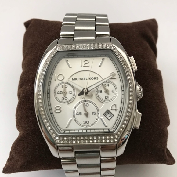 Michael Kors Oversized Silver Watch main image 4